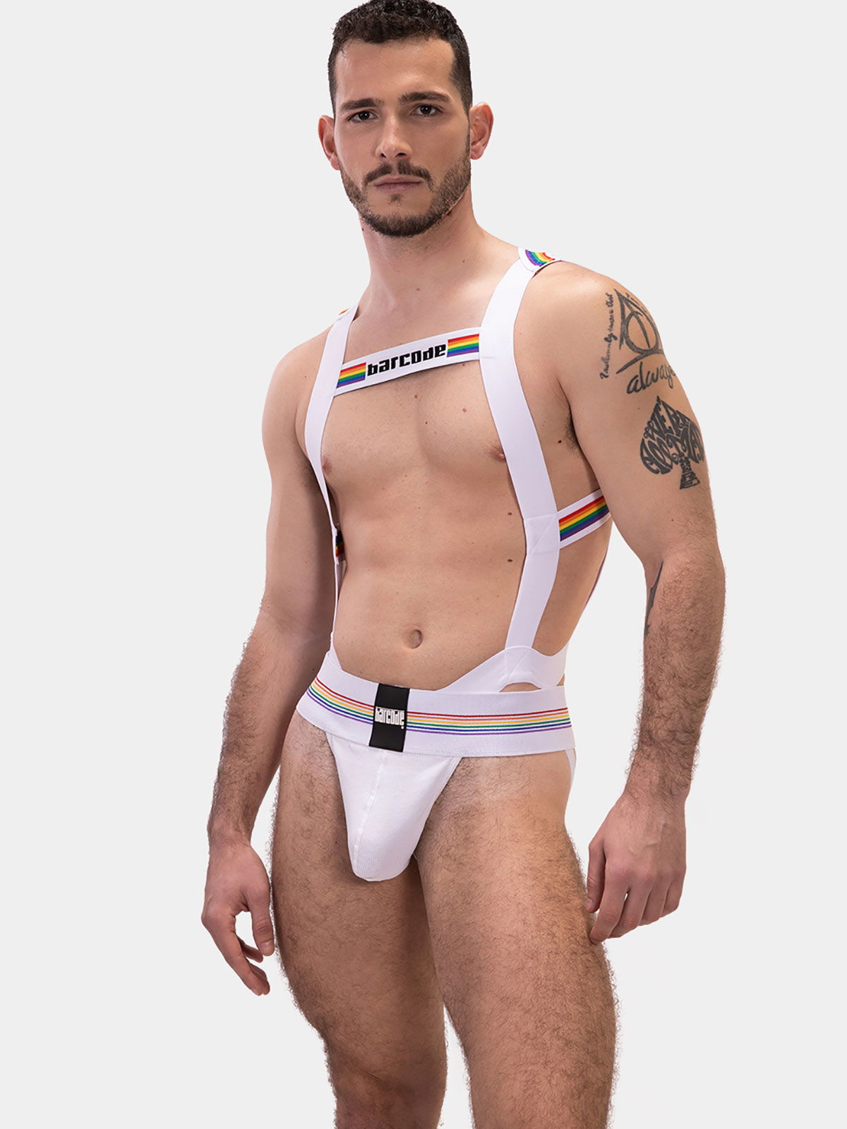 Brunos \ Pride Fashion \ Barcode Berlin \ Harness Body Pride | White
