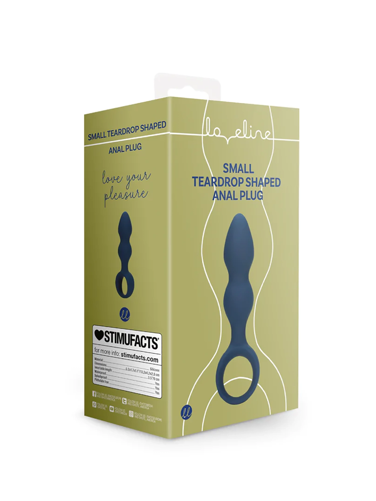 Brunos \ Neu \ Loveline \ Teardrop Shaped Anal Plug Small 