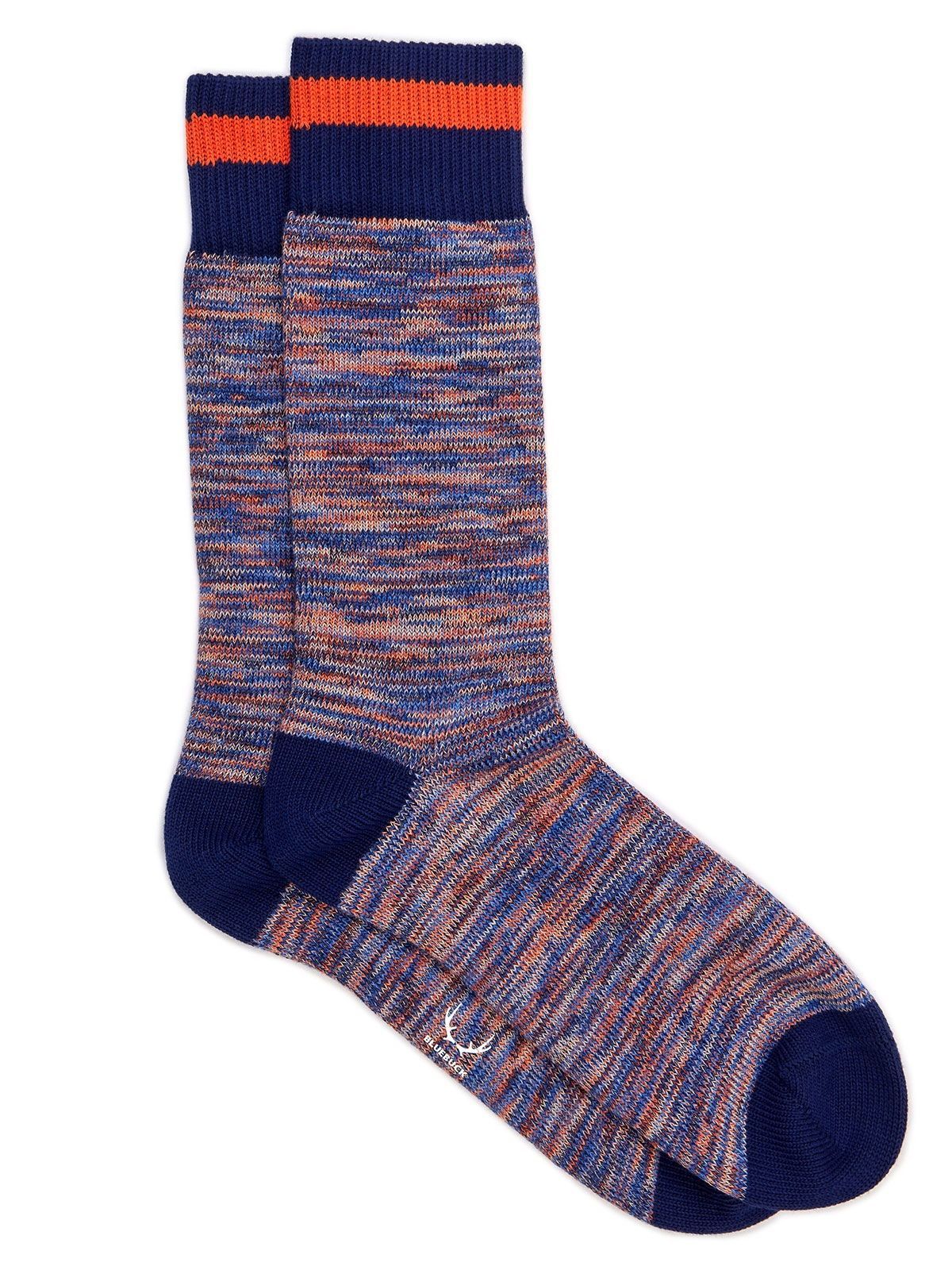 Brunos \  \  \ Nautical Socks | Orange/Blue