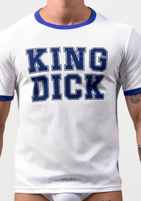 Brunos \ Tops \ Project Claude \ Project Claude PCC042 King Dick Mesh Tee Blue Trim