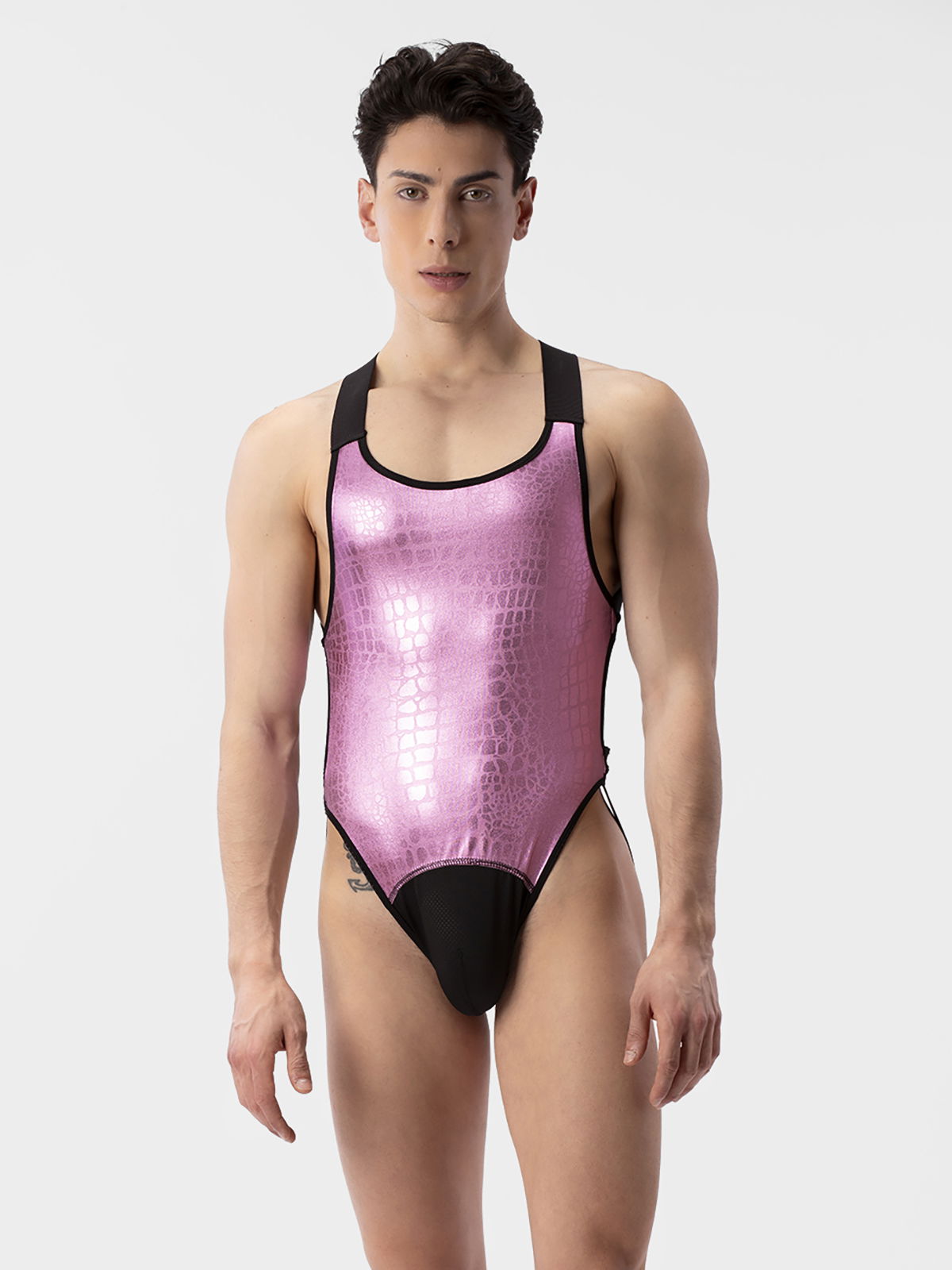 Brunos \ Fashion Sale \ Barcode Berlin \ Foiled Body Neven | Neonpink | Black