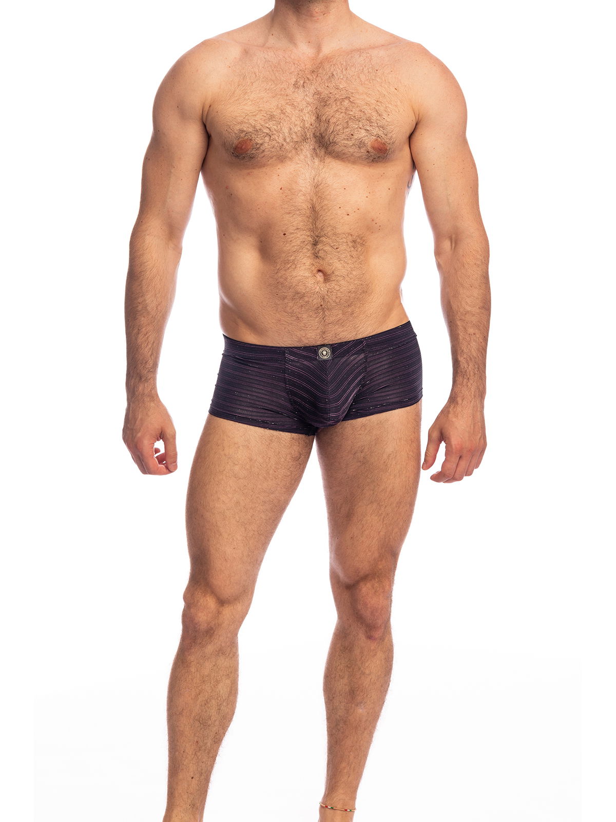 Brunos \ Boxer | Trunks \ L'homme Invisible \ Push-Up Mini Boxer Shimmering Nights | Black