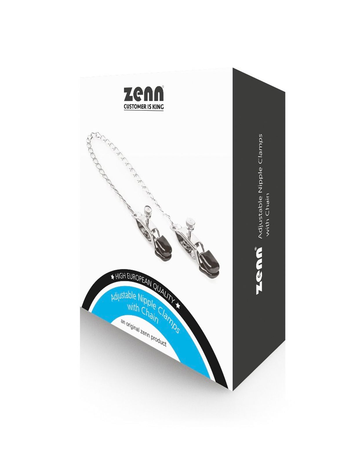 Brunos \ ZENN \ ZENN \ Adjustable Nipple Clamps with Chain | 43 cm