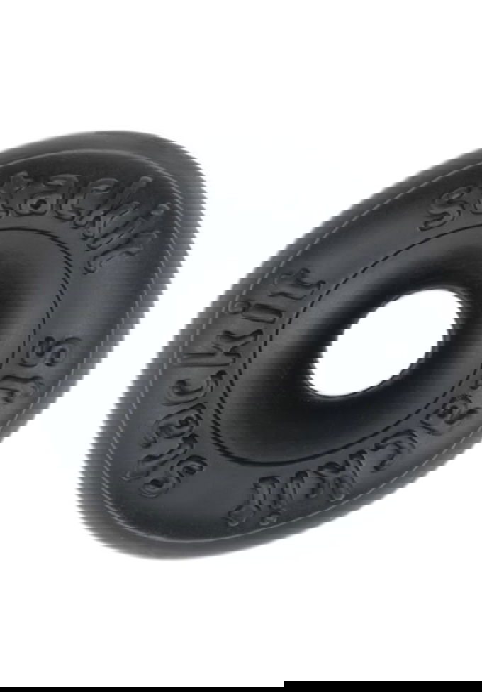 Brunos \ Silikon \ Perfect Fit \ Stackit Cockring & Ballstretcher | Black