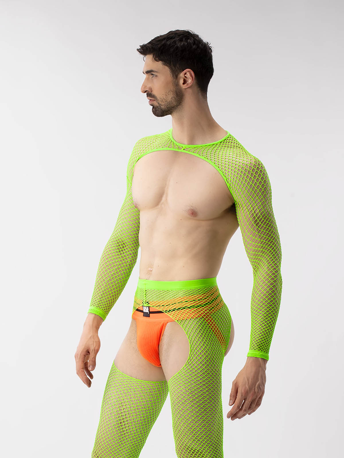 Brunos \ Neu \ Barcode Berlin \ Fishnet Sleeves Poggio | Neongreen