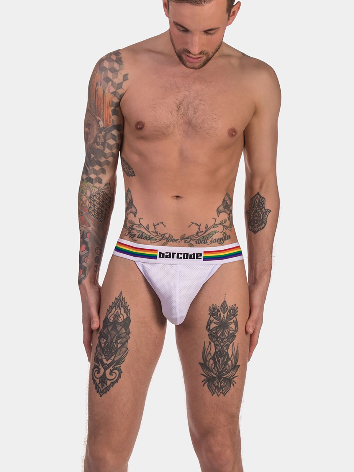 Brunos \ Pride Fashion \ Barcode Berlin \ Jock Pride | White