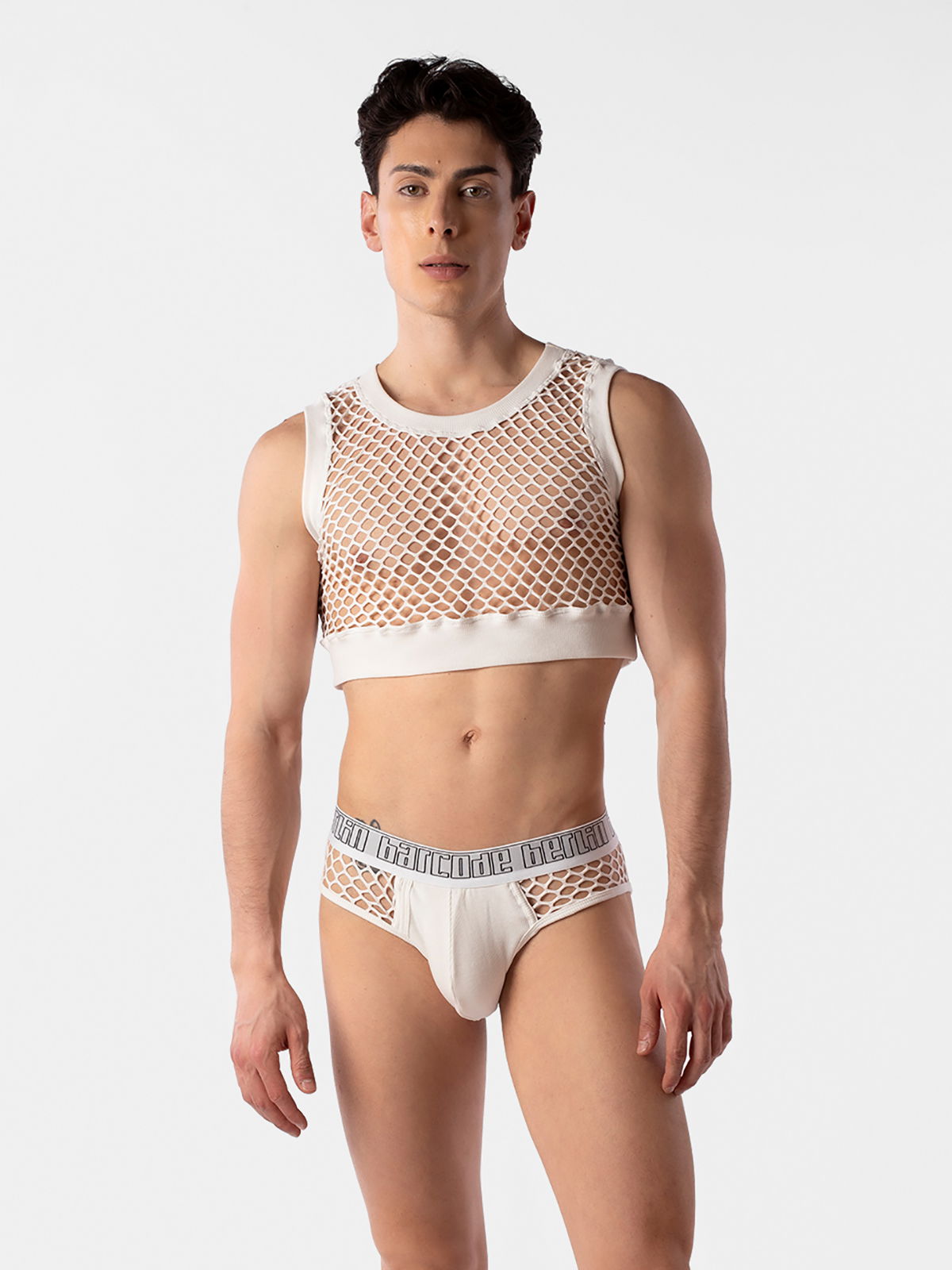 Brunos \ Briefs | Slips \ Barcode Berlin \ Mesh Brief Nursu | White