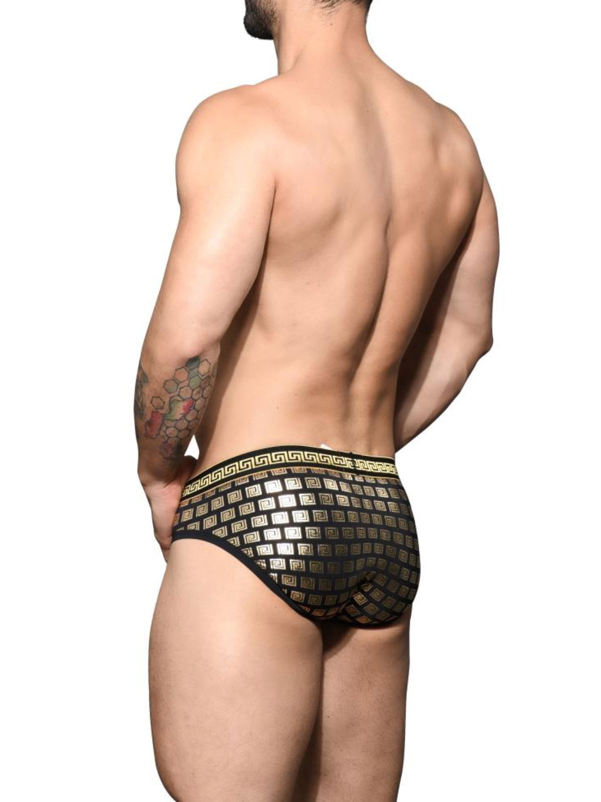 Brunos \ Briefs | Slips \ Andrew Christian \ Andrew Christian MASSIVE Greek Brief | Gold