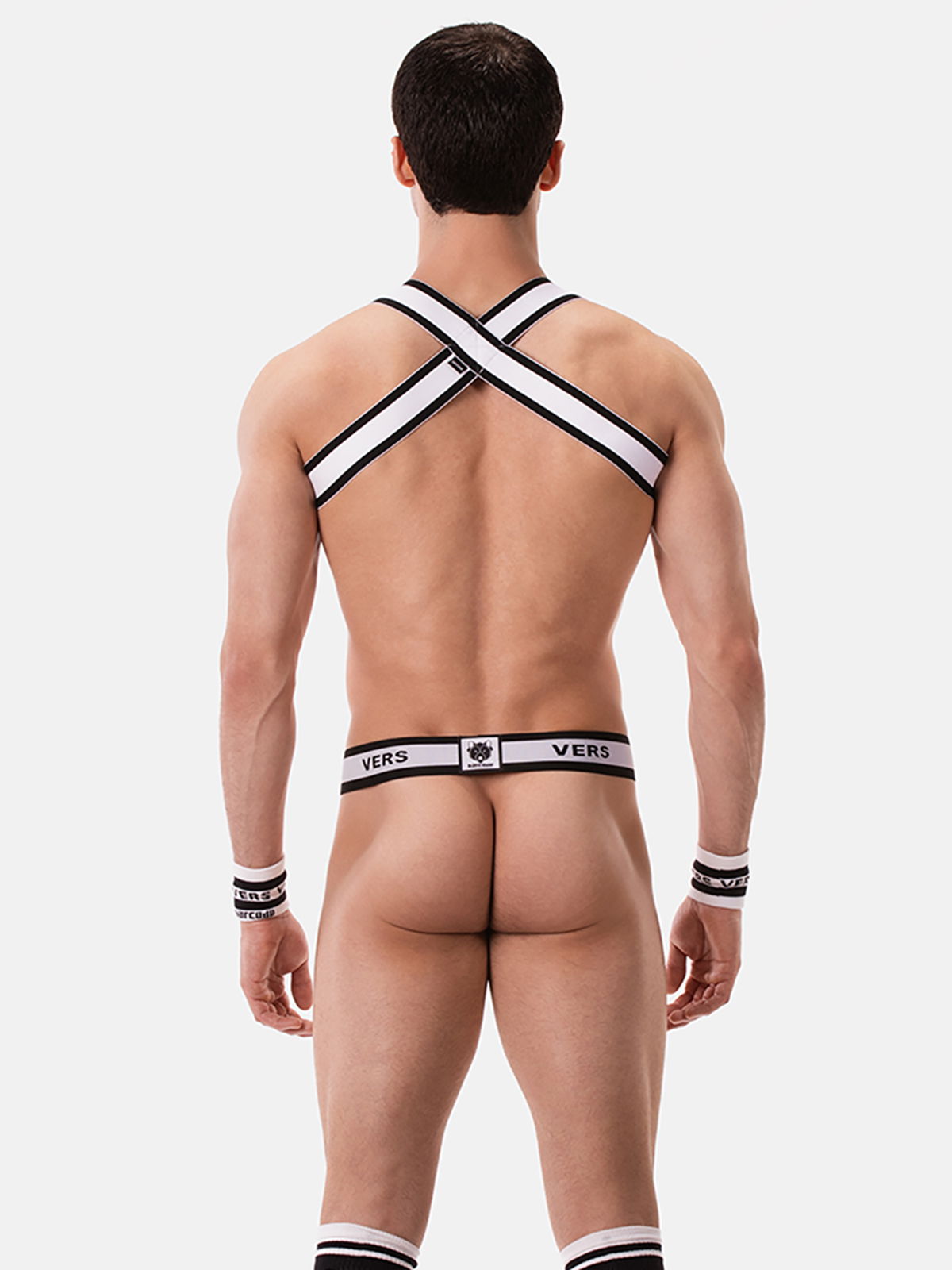 Brunos \  \ Barcode Berlin \ Suspender Slip VERS | White/Black