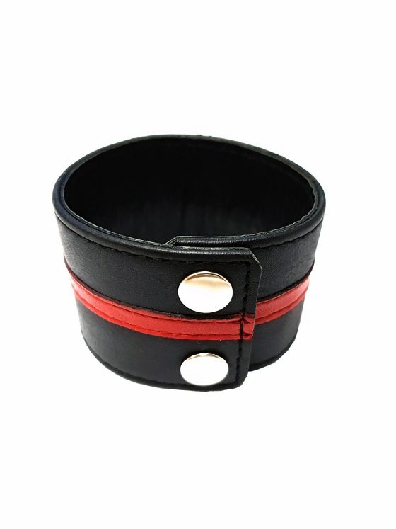 Brunos \ Rouge Garments \ Rouge Garments \ Wrist Band Echtleder | Black/Red
