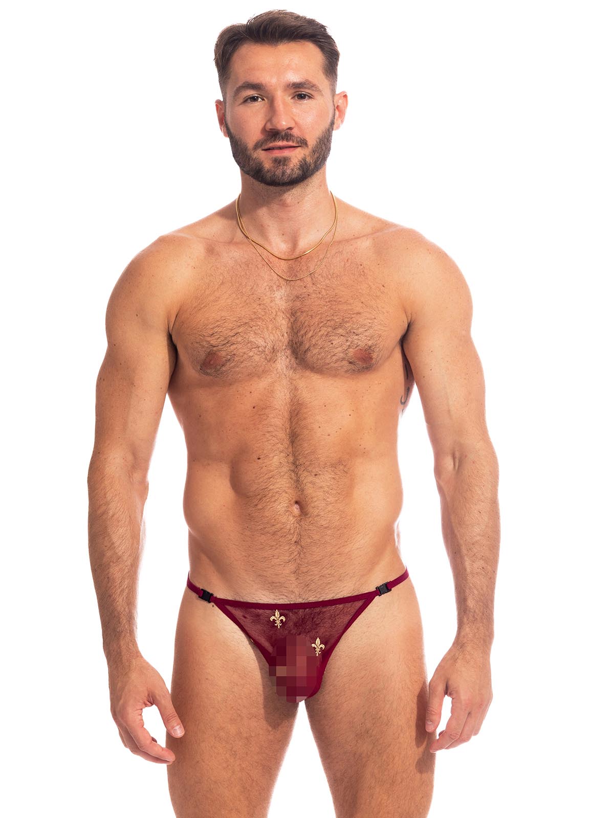Brunos \ Strings | Tangas | Thongs \ L'homme Invisible \ Striptease Thong Charlemagne | Rouge