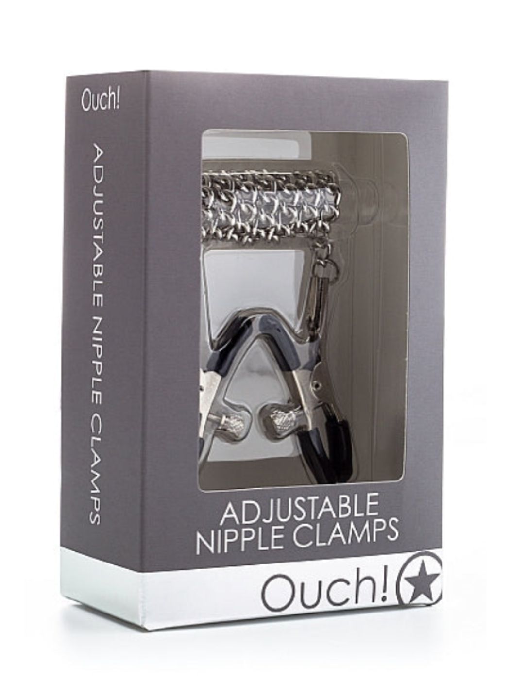 Brunos \  \ Ouch! \ Adjustable Nippel-Klemmen mit Kette