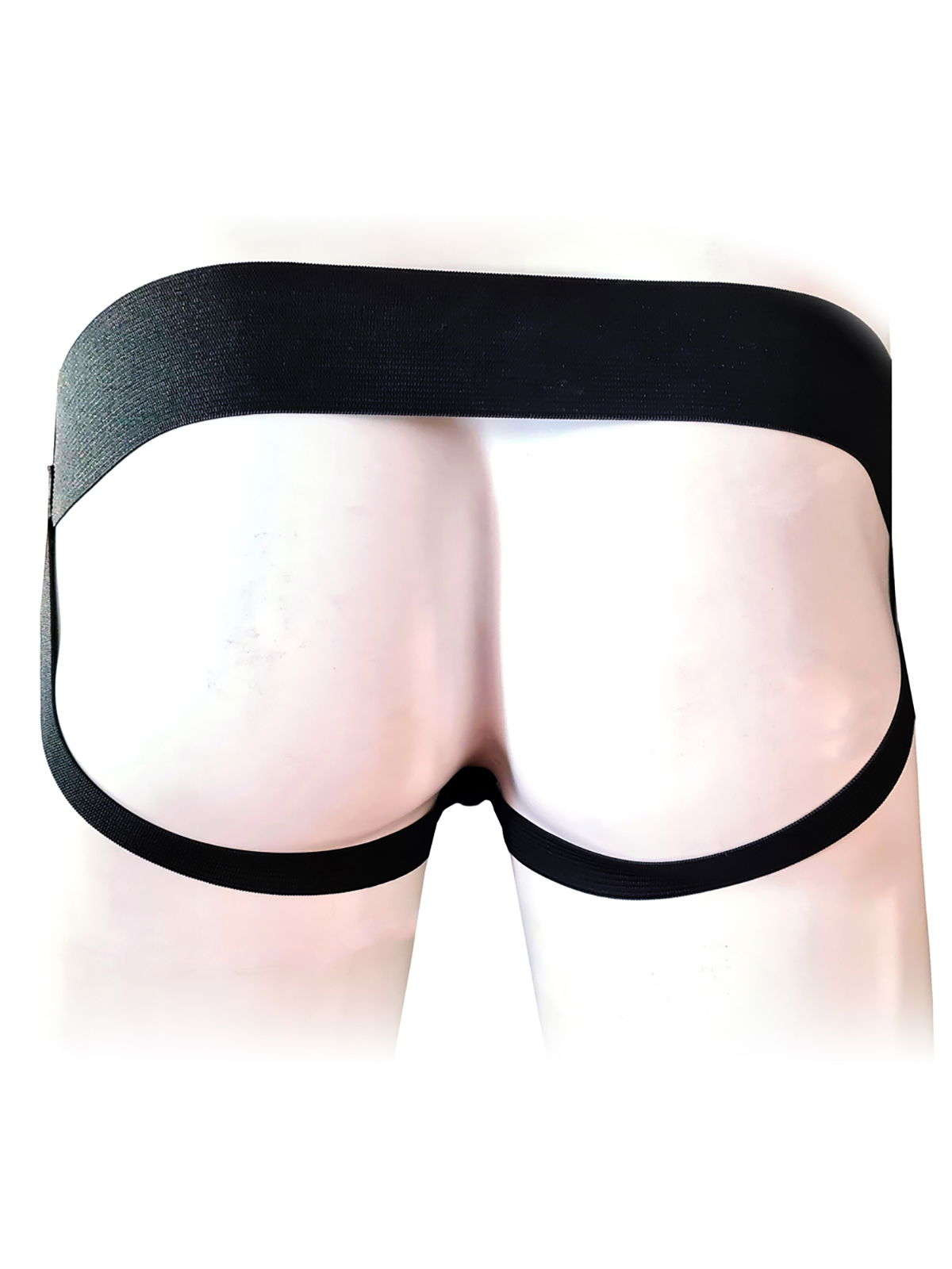 Brunos \ Jocks \ Rouge Garments \ Leder Zip Jock | Black/White