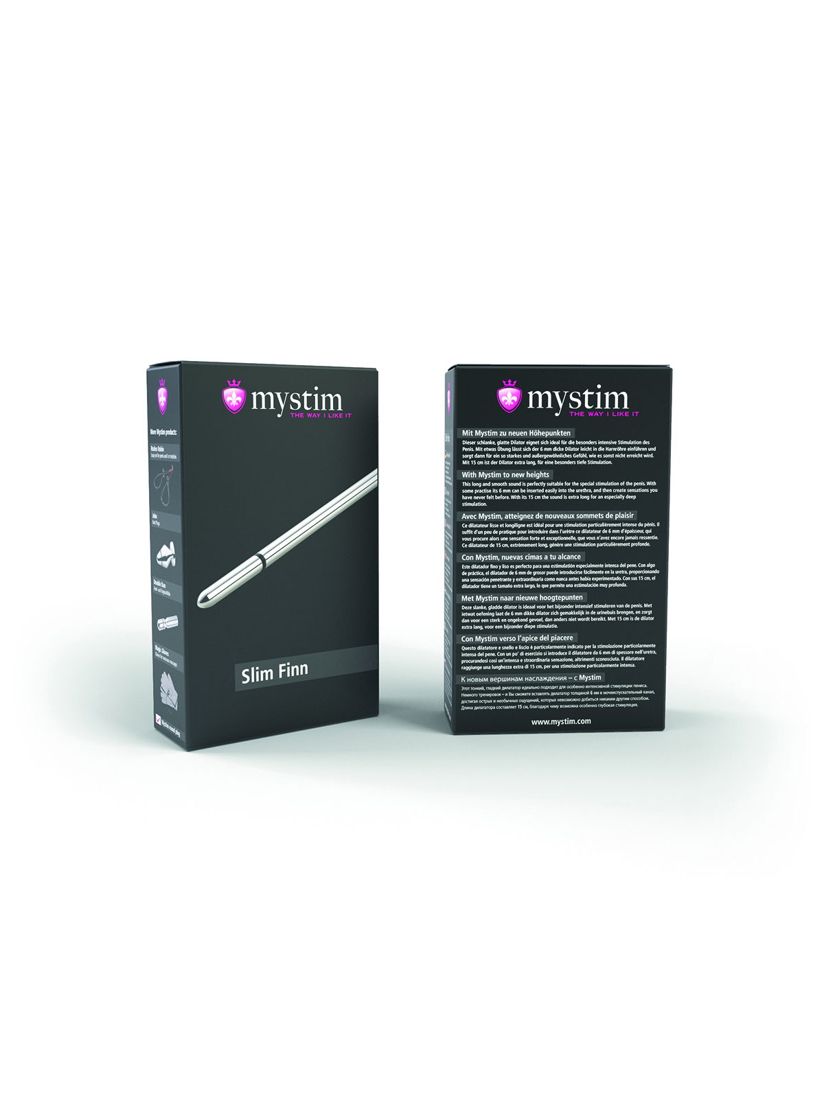 Brunos \  \ Mystim \ Slim Finn Dilator 150 x 6 mm | Silver