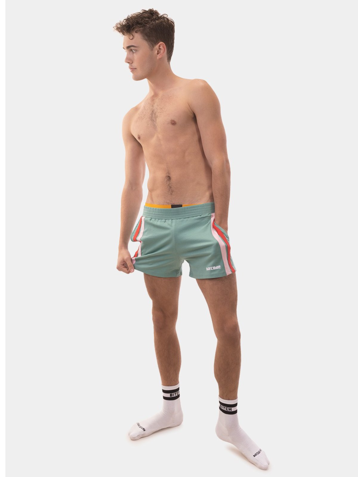 Brunos \ Fashion Sale \ Barcode Berlin \ Short Craig | Green-Red-Pink