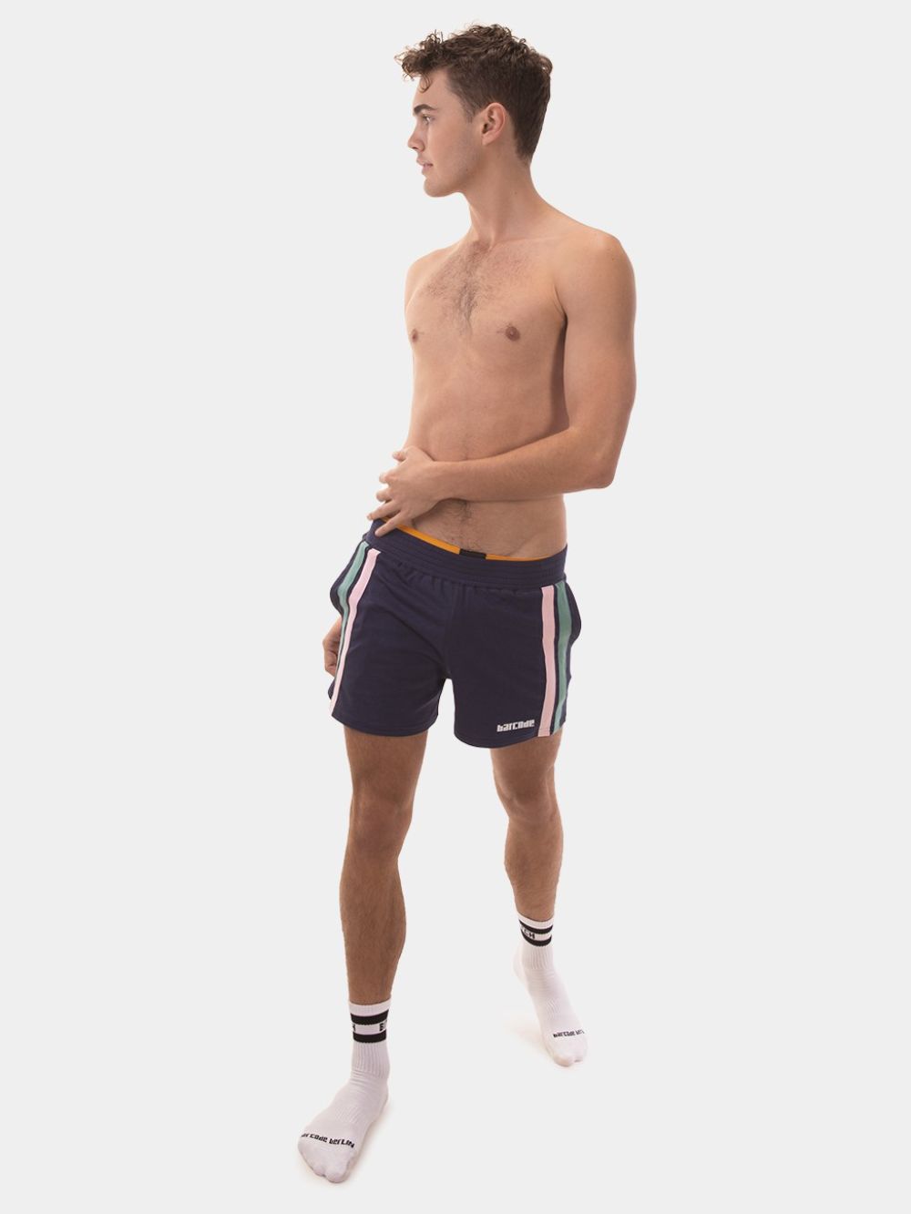 Brunos \ Fashion Sale \ Barcode Berlin \ Short Craig | Navy-Green-Pink