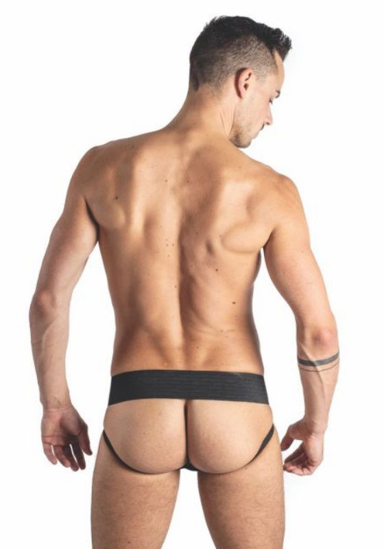 Brunos \ Mister B \ Mister B \ Jockstrap Two Bands aus Echtleder | Black/Blue