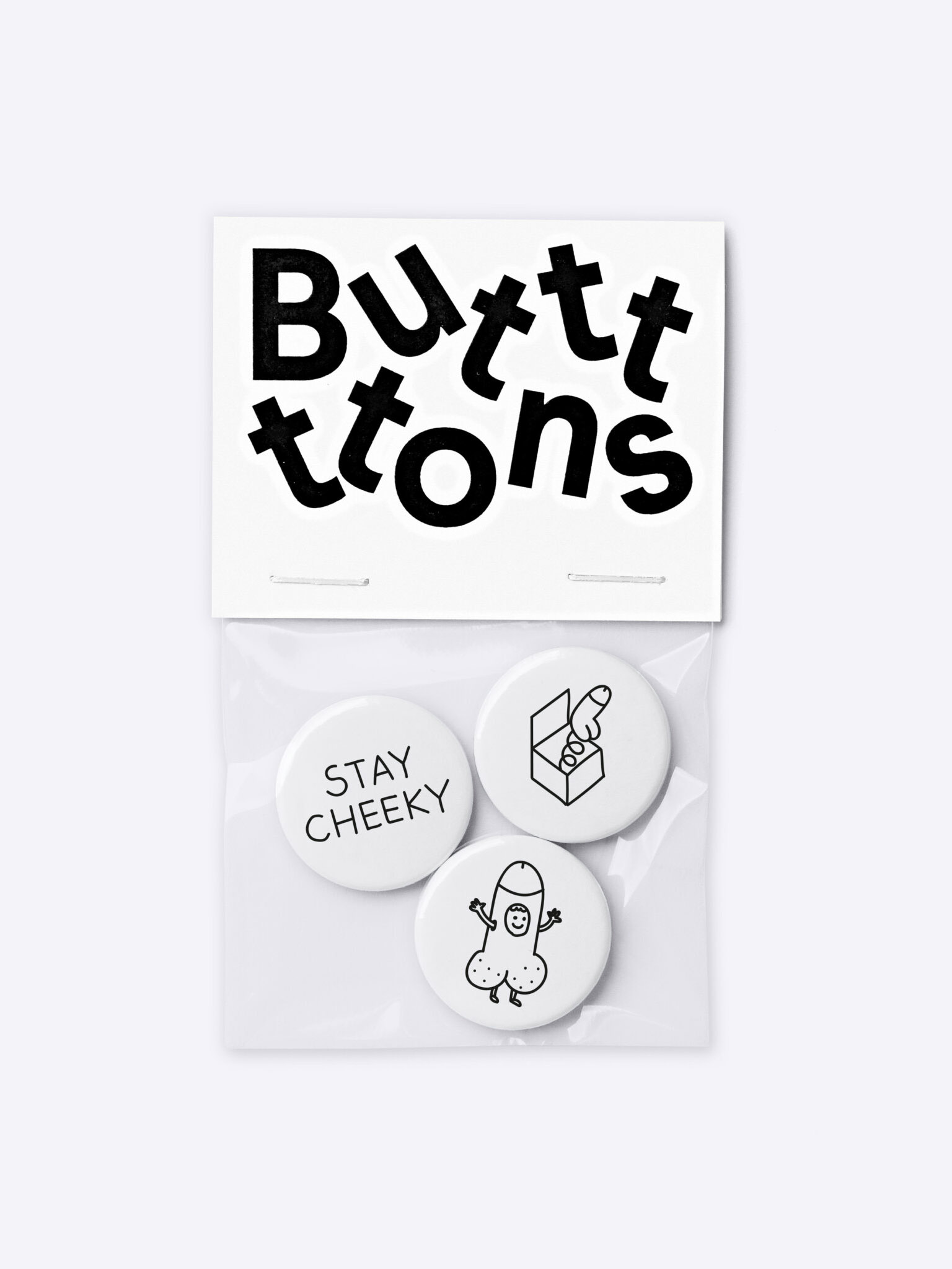 Brunos \ Accessoires \ Dicks Don't Lie \ Butt-Ons "Stay Cheeky" | 3-Pack