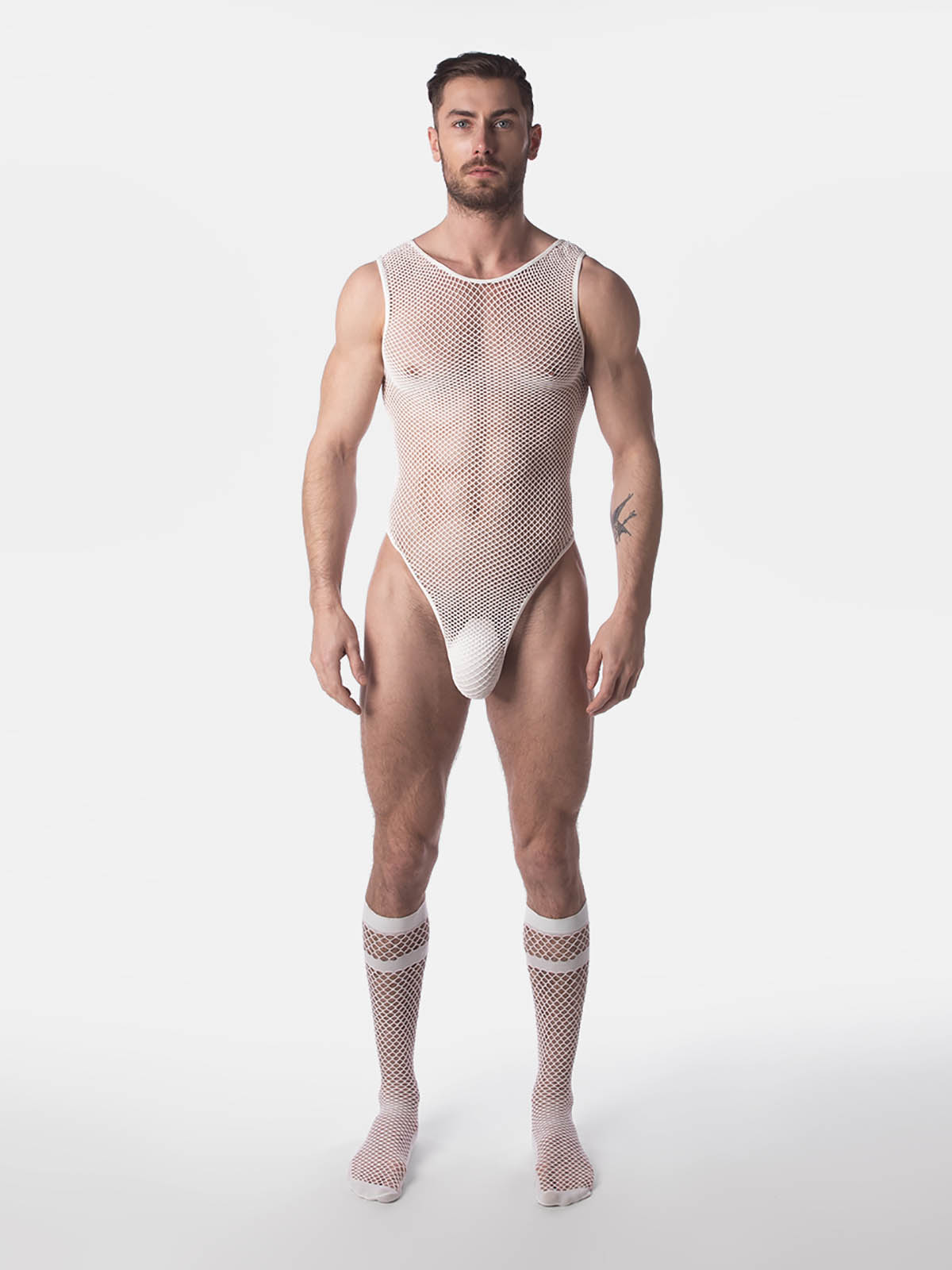 Brunos \ Fashion Sale \ Barcode Berlin \ Fishnet Body Roma | White