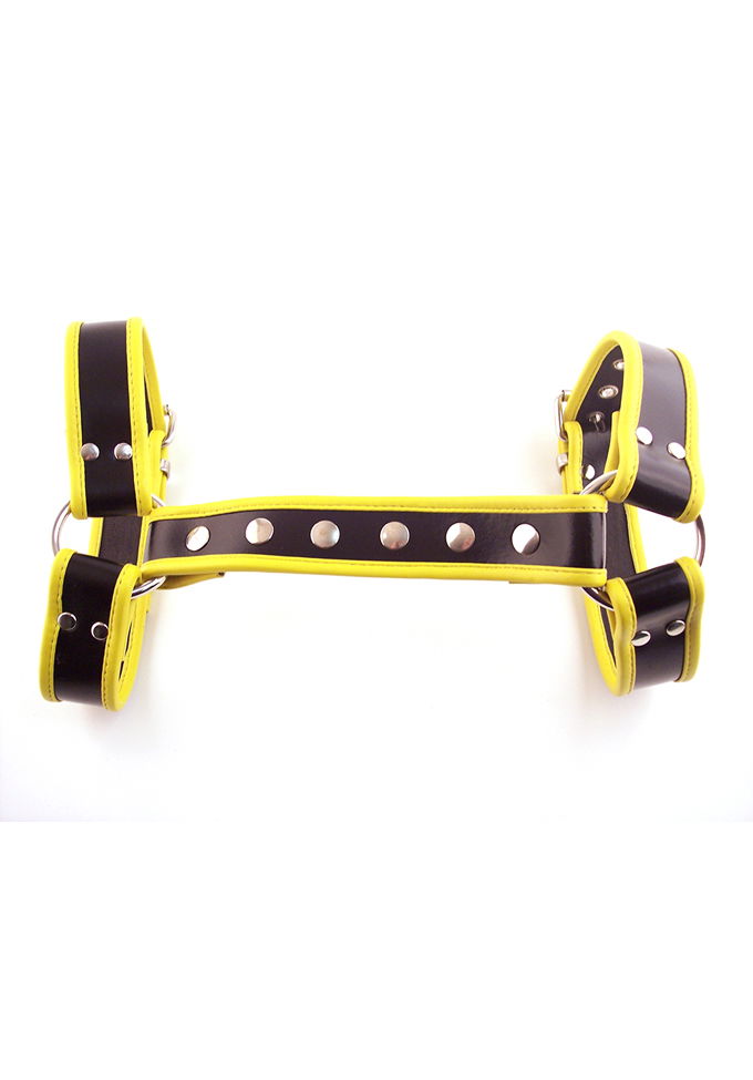 Brunos \ Rouge Garments \ Rouge Garments \ Halter H-Harness Echtleder | Black/Yellow