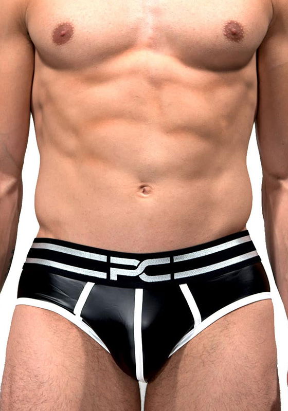 Brunos \ Briefs | Slips \ Project Claude \ Project Claude PCC059 black Wetlook Backless Brief