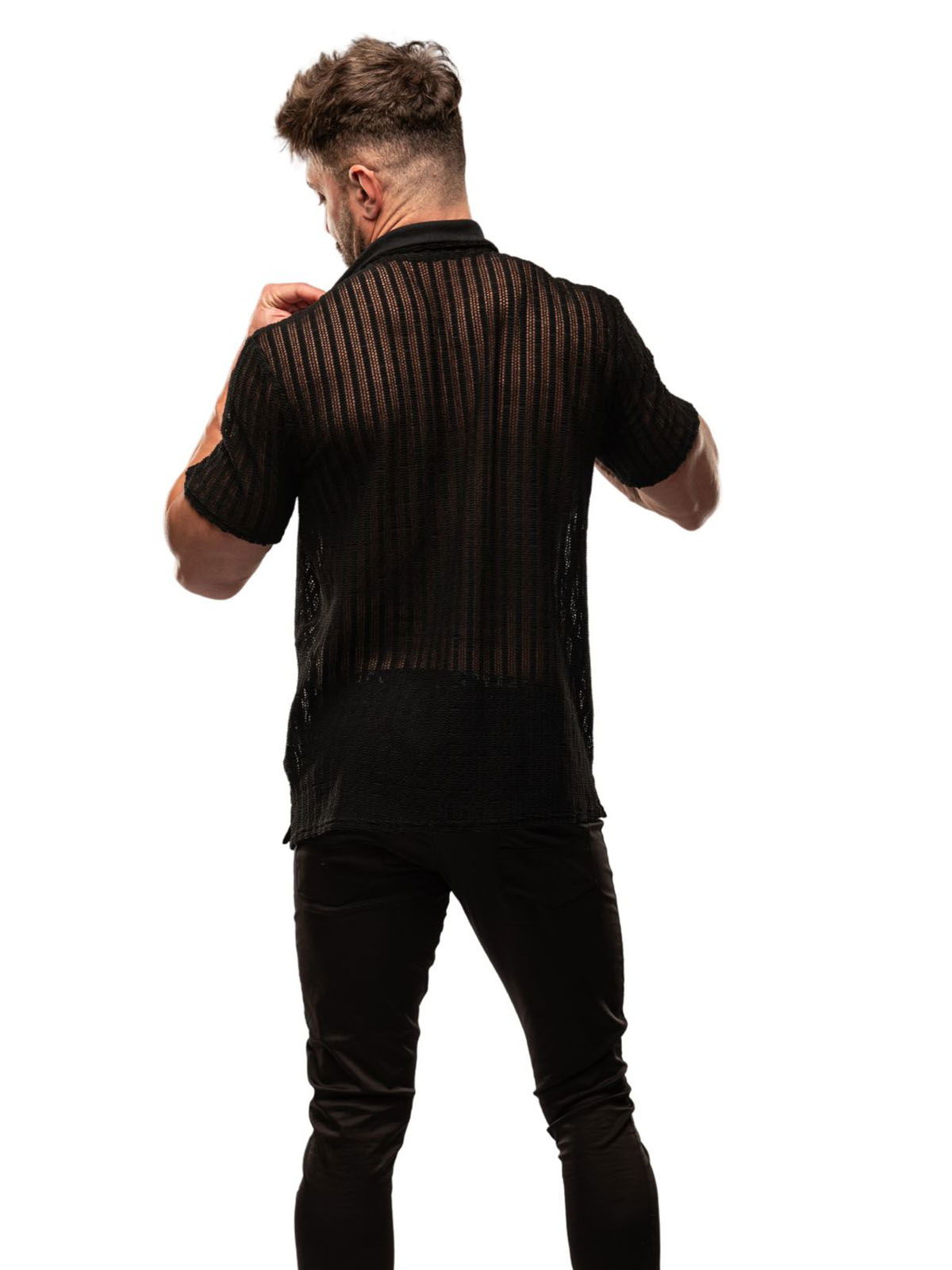 Brunos \ NEU \ TOF Paris \ Sheer Mykonos Shirt | Black