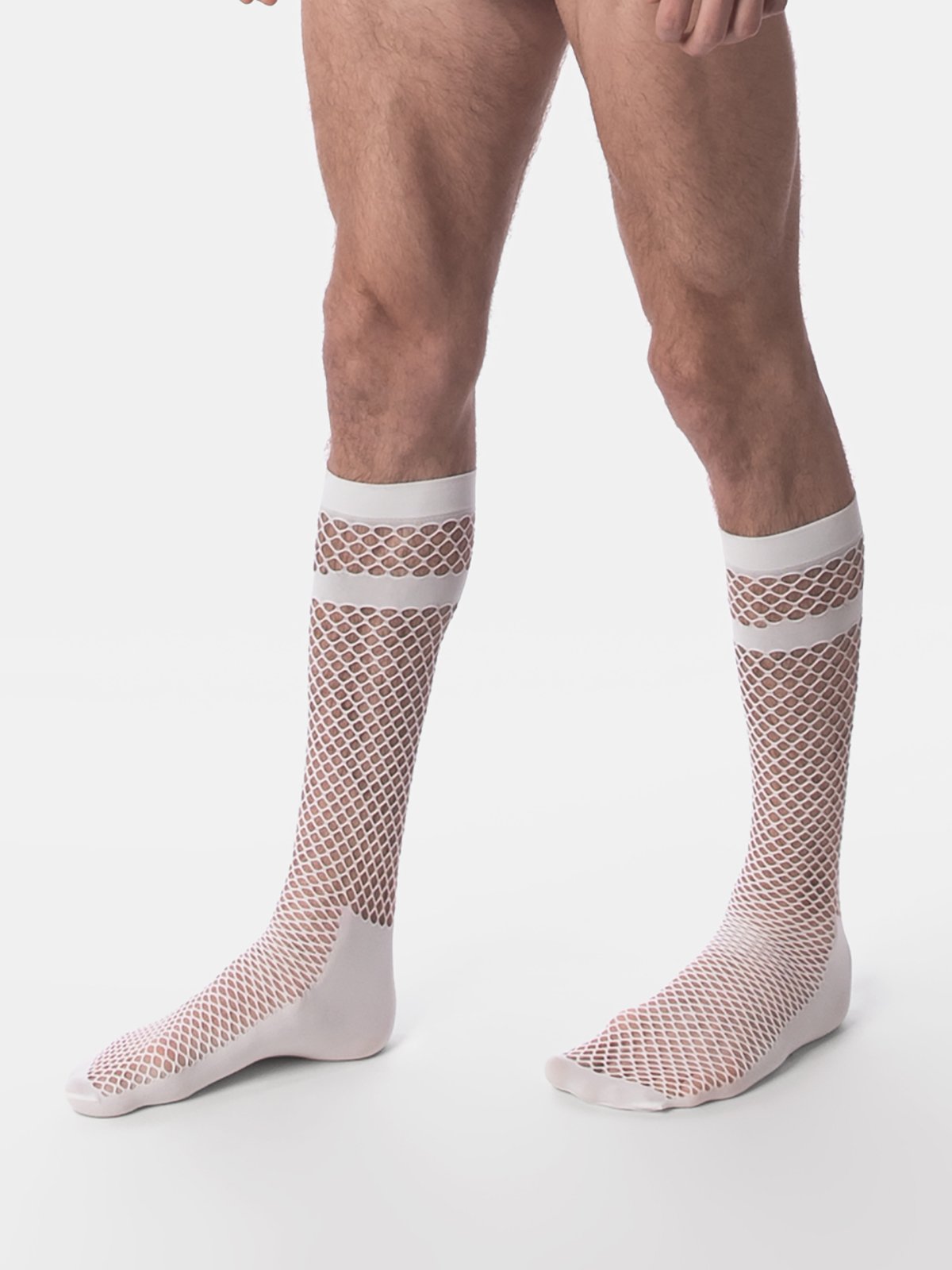 Fishnet Socks Cala | White