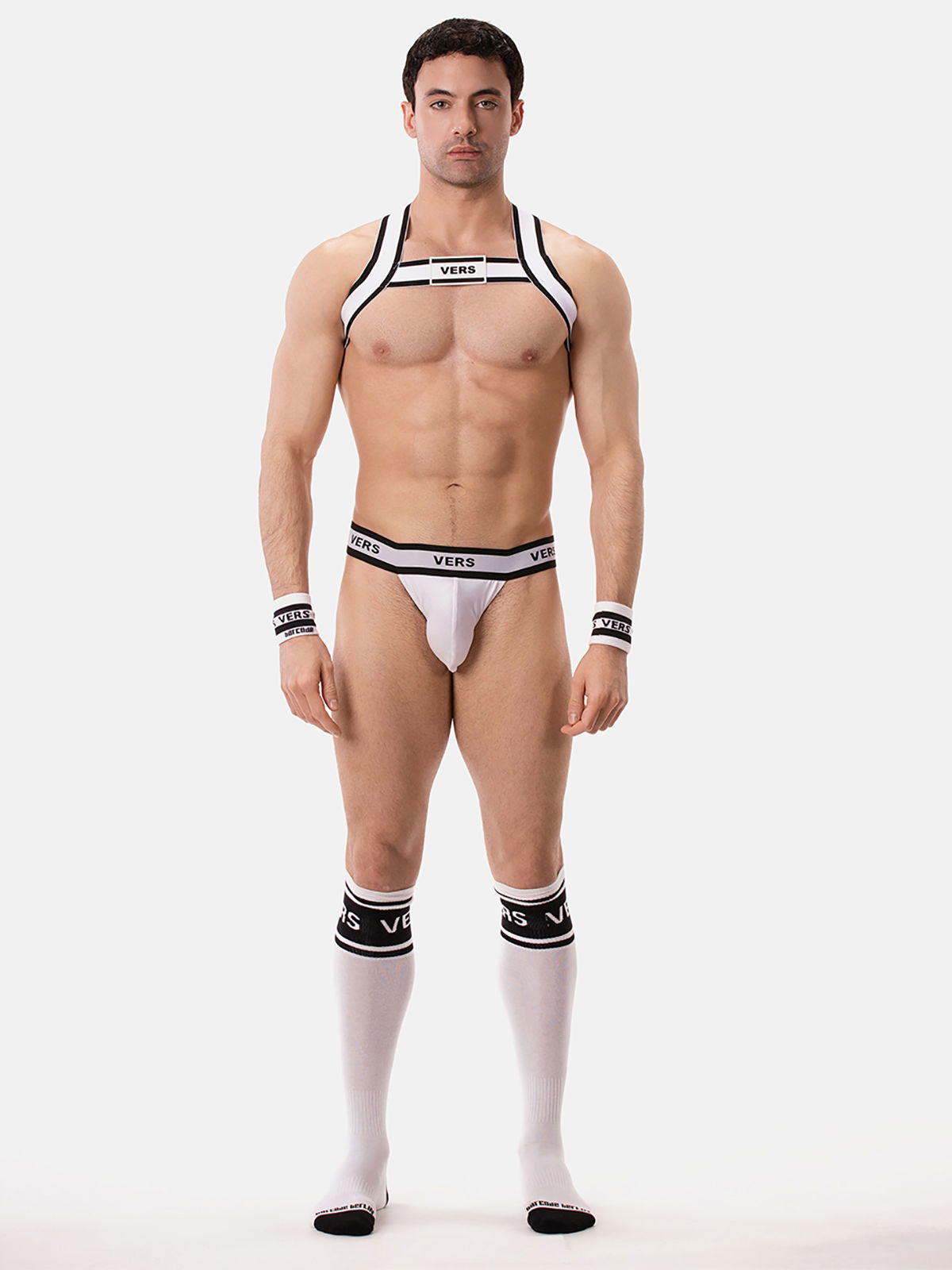 Brunos \  \ Barcode Berlin \ Suspender Slip VERS | White/Black