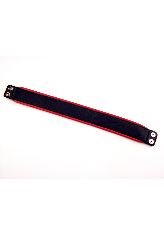 Wrist Band Leather | Black/Red
