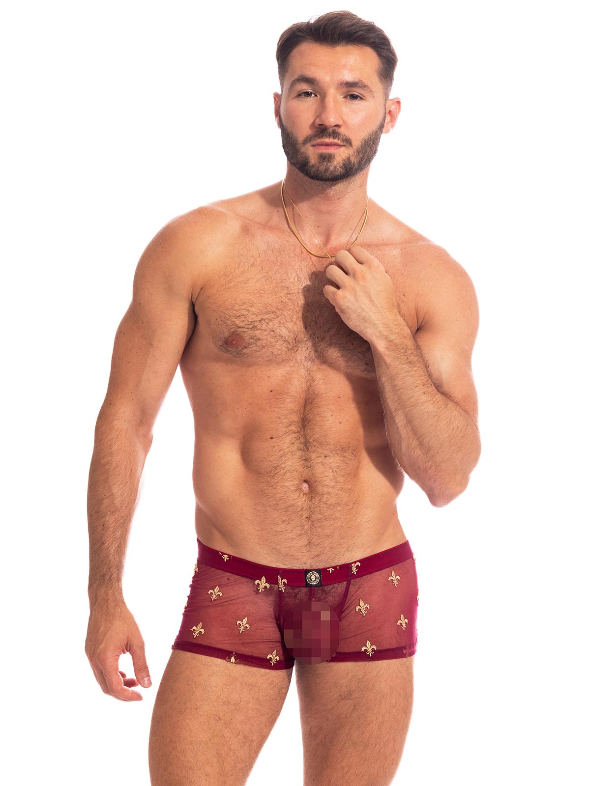 Brunos \ Boxer | Trunks \ L'homme Invisible \ Push-Up Shorty Charlemagne | Rouge