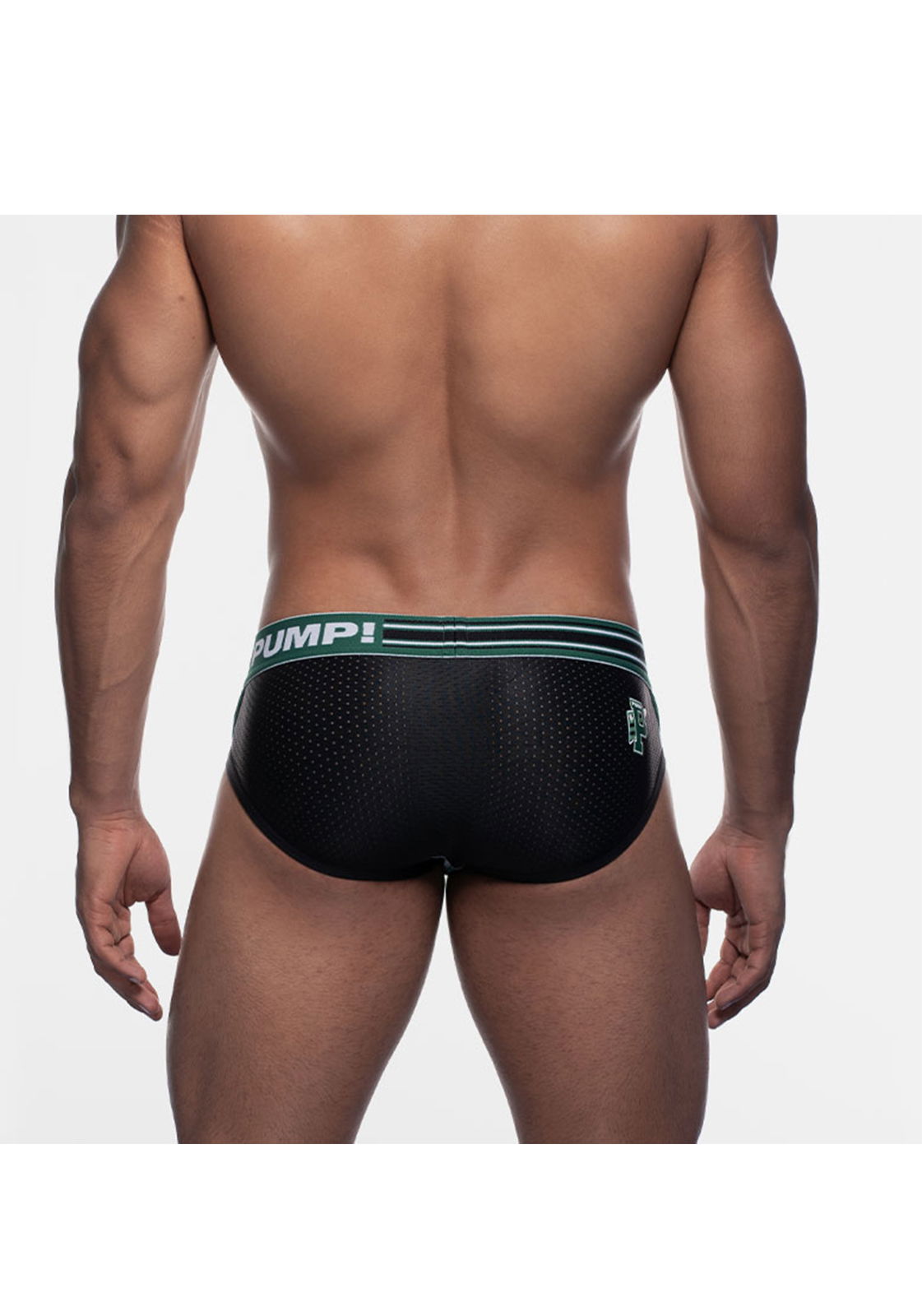 Brunos \  \ PUMP! \ Boost Sportboy Brief | Green/White/Black