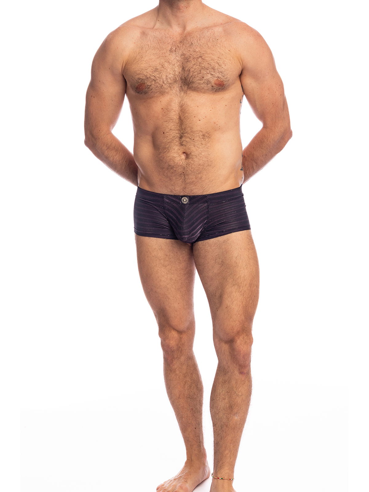 Brunos \ Boxer | Trunks \ L'homme Invisible \ Push-Up Mini Boxer Shimmering Nights | Black