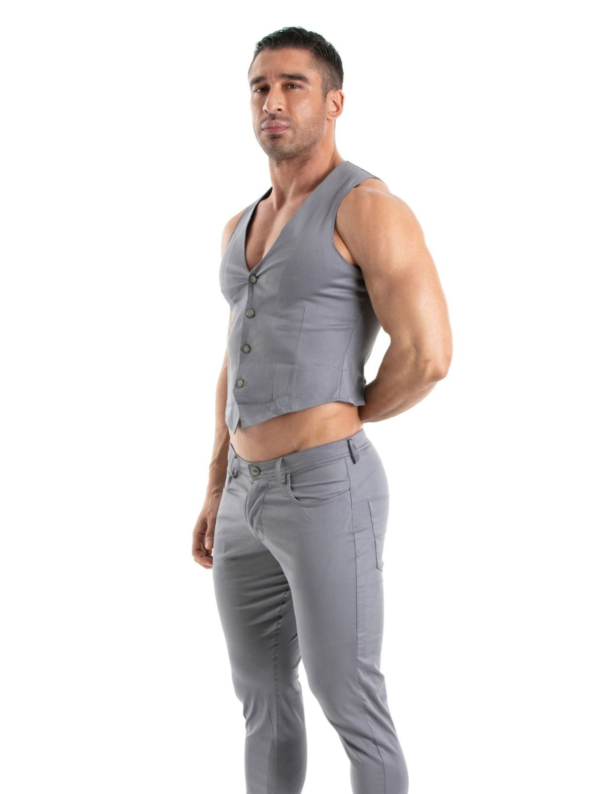 Brunos \ NEU \ TOF Paris \ Chino Vest | Grey