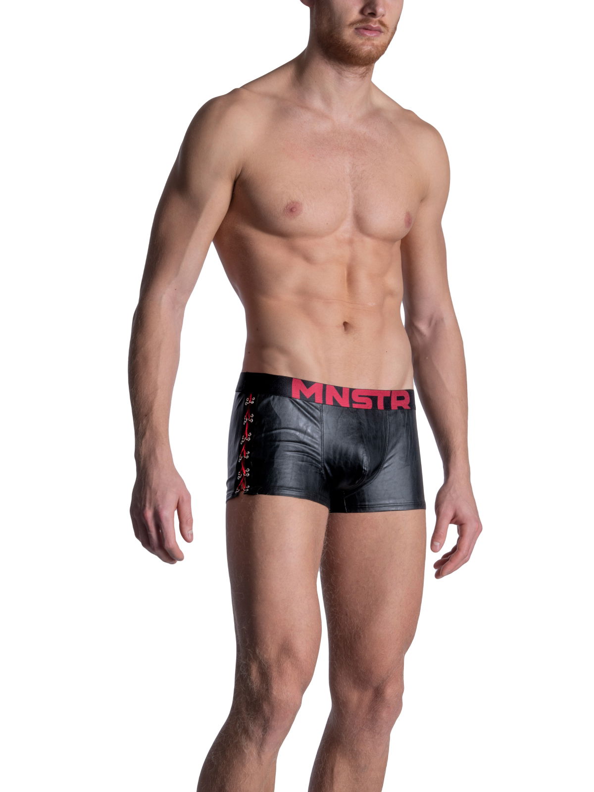 Brunos \ Boxer | Trunks \ MANSTORE \ Micro Pants Boxershort in Lederoptik | Black