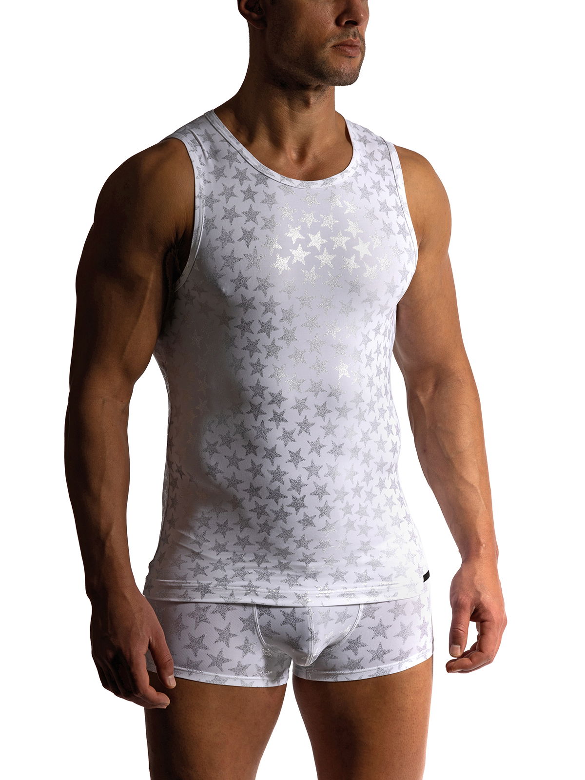 Brunos \ NEU \ MANSTORE \ Tank Top | White/Silver