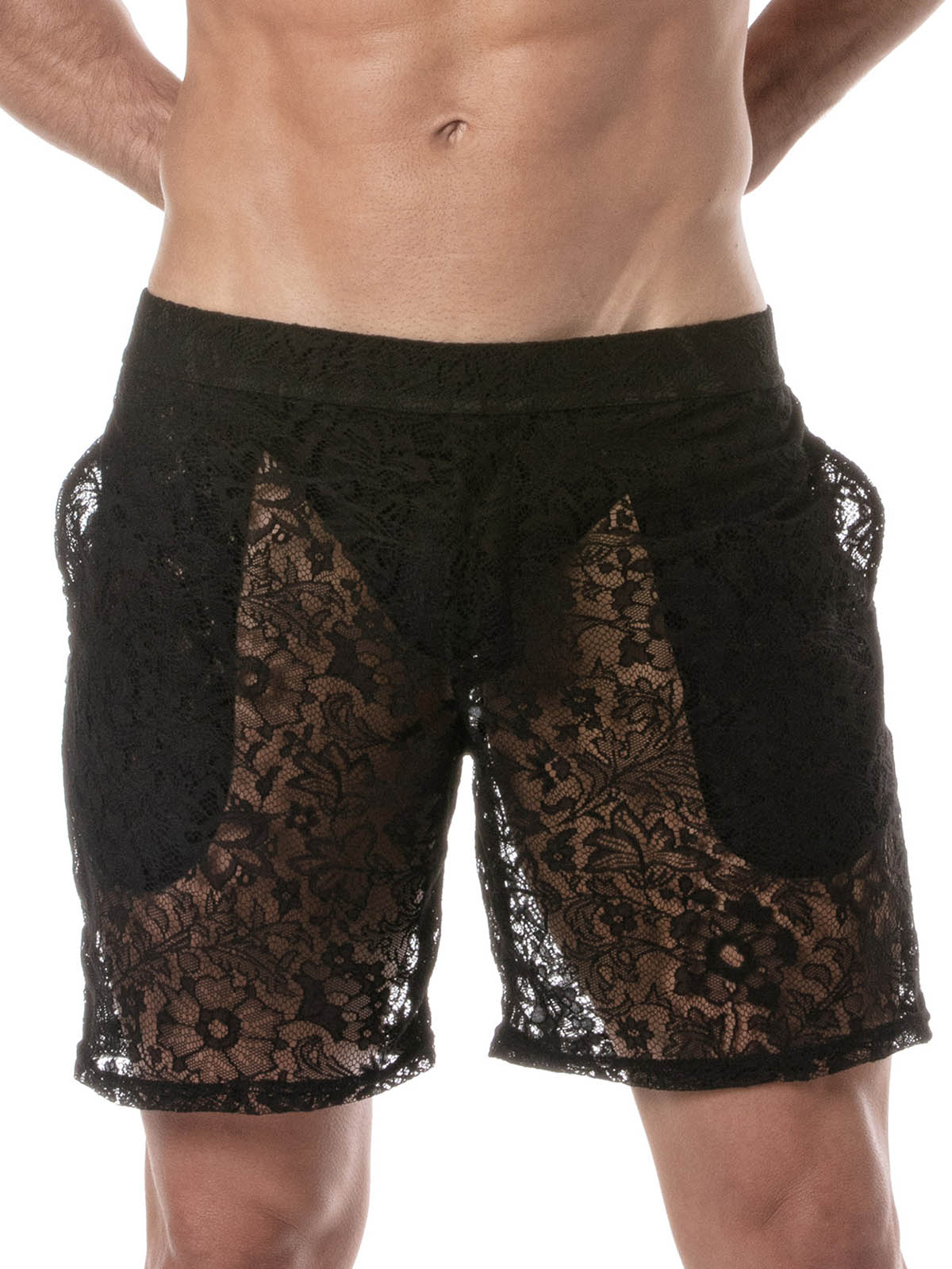 Brunos \  \ TOF Paris \ Lace Long Short | Black