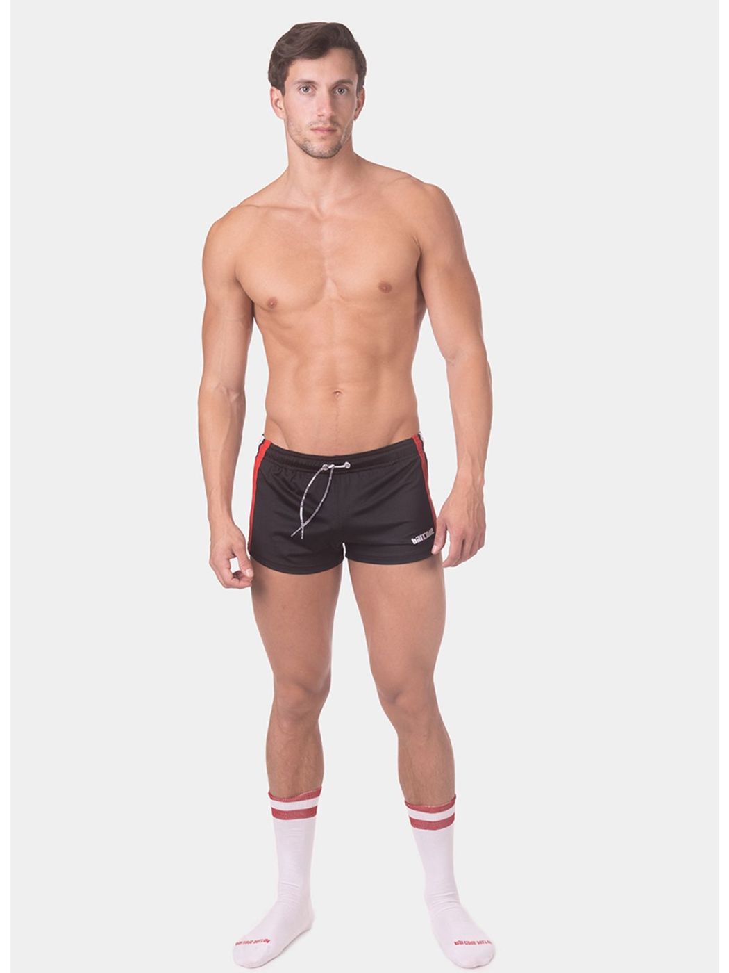Brunos \ Sportswear \ Barcode Berlin \ Short Timur | Black/Red/White