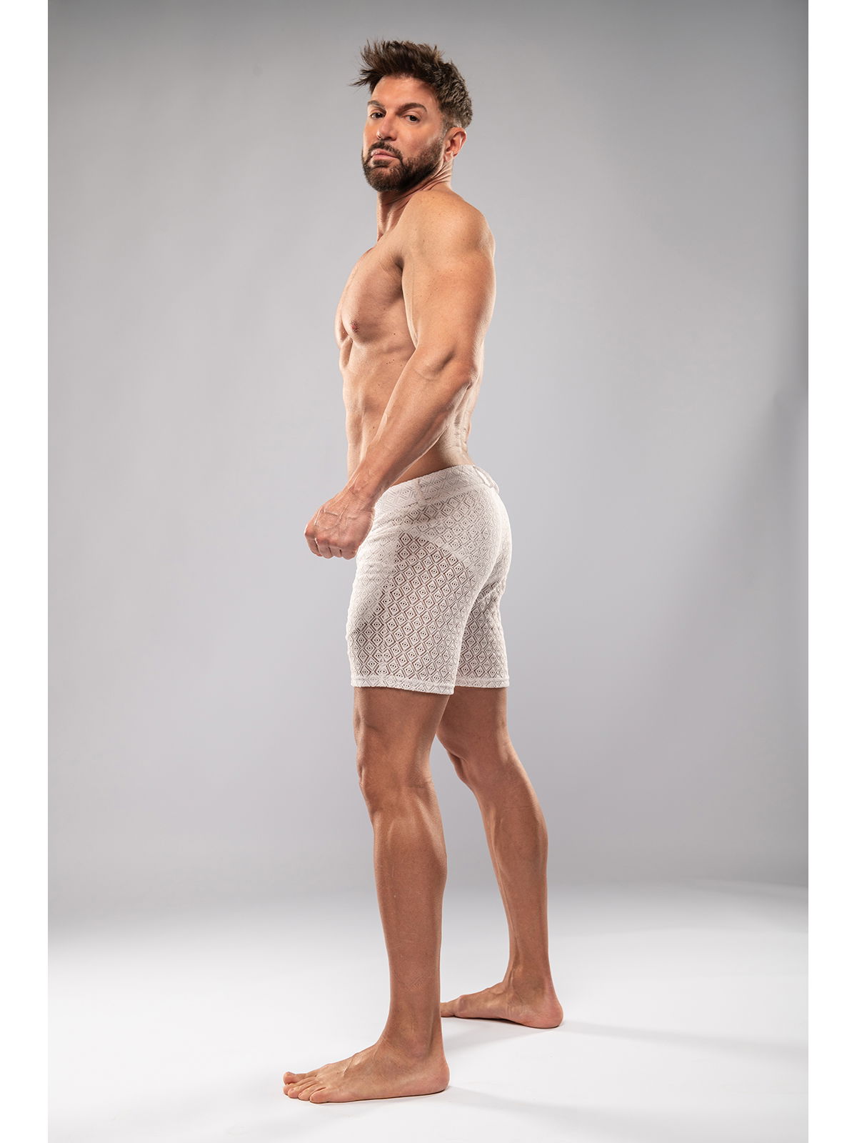 Brunos \ NEU \ TOF Paris \ Riviera Mid Thigh Shorts | White
