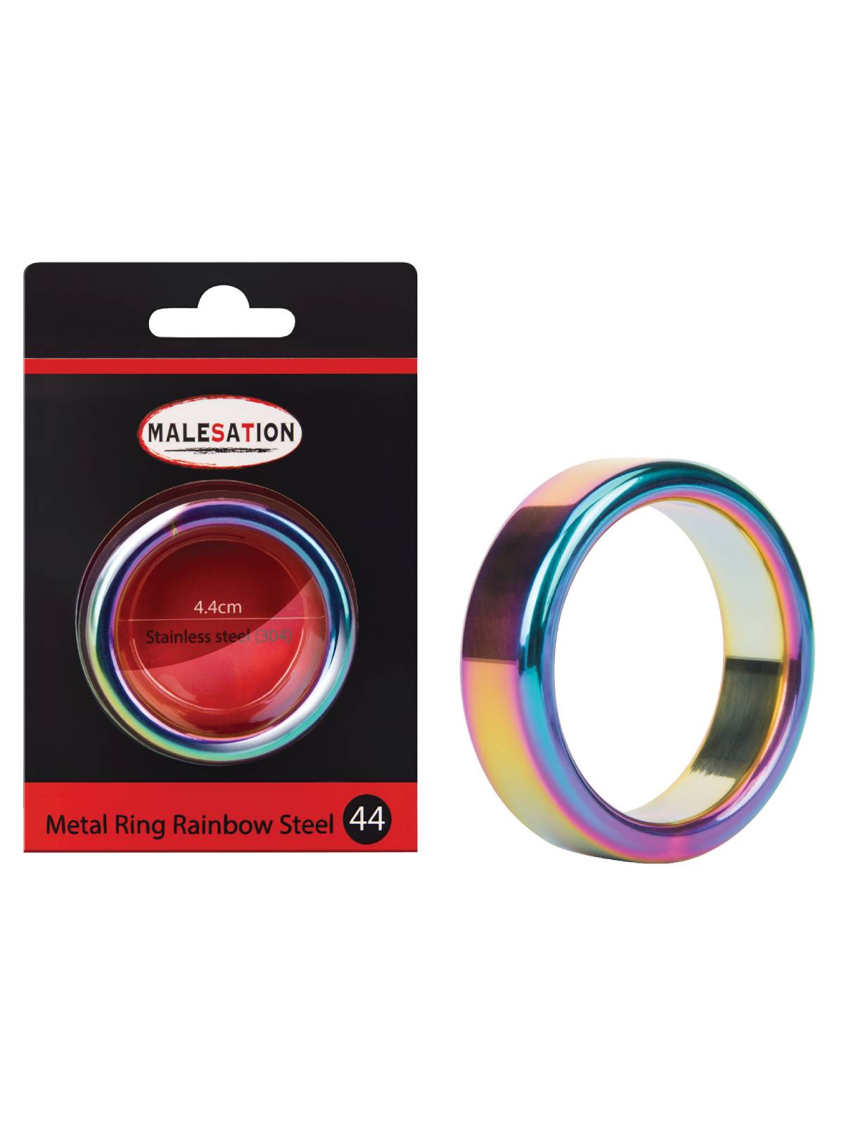 Brunos \  \ malesation \ Metal Ring Rainbow Steel | Ø 44 mm