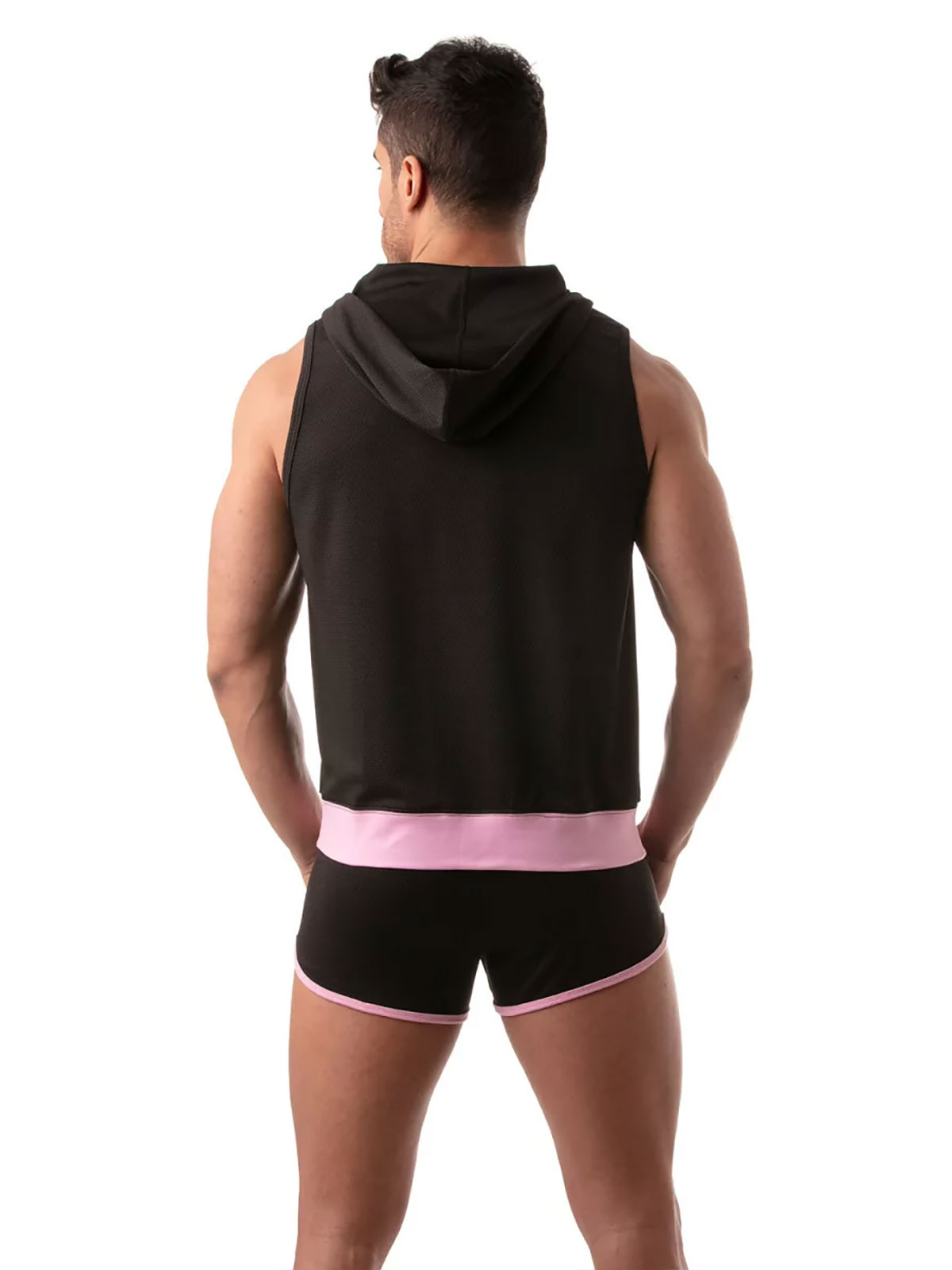 Brunos \ Hoodies \ TOF Paris \ Sleeveless Hoodie Mesh | Black