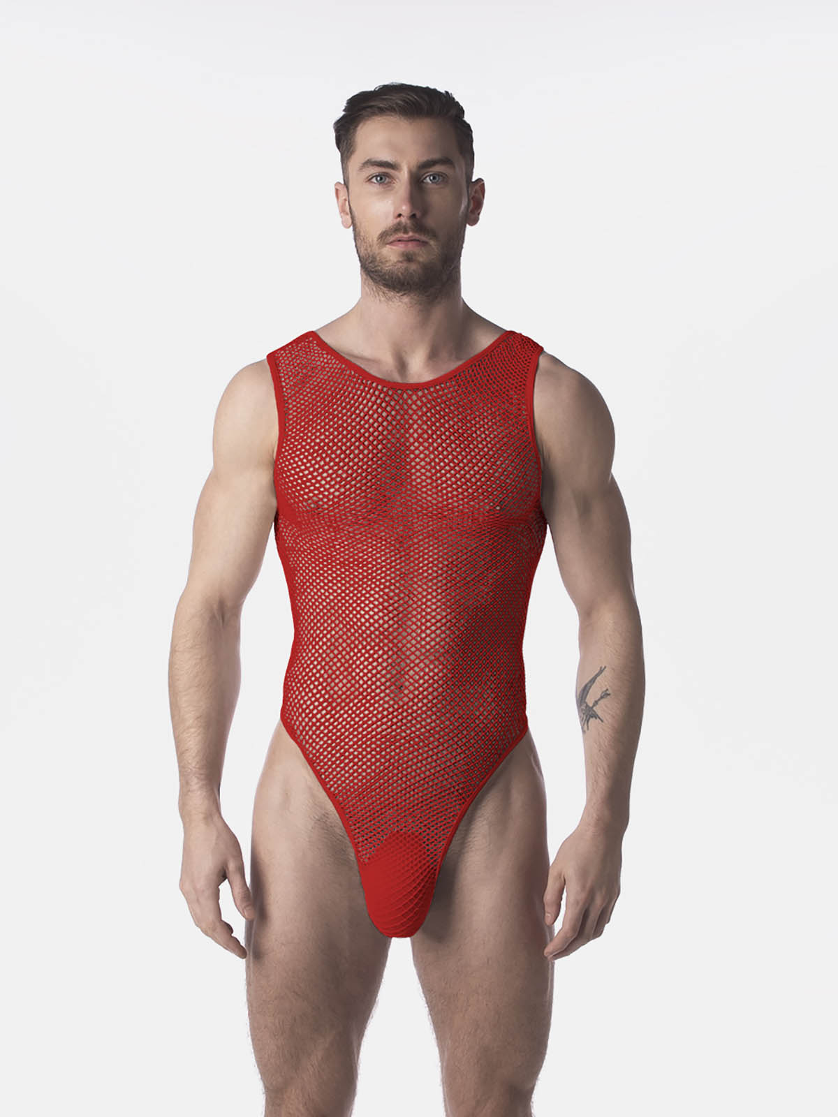 Brunos \ Fashion Sale \ Barcode Berlin \ Fishnet Body Roma | Red