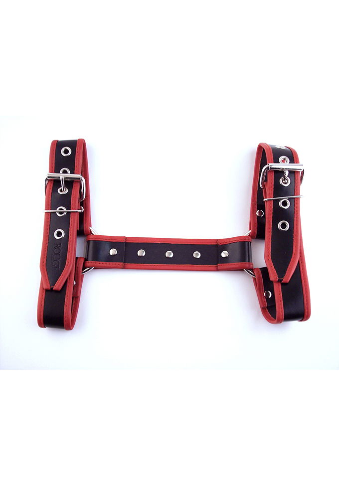 Brunos \ Rouge Garments \ Rouge Garments \ Halter H-Harness Echtleder | Black/Red