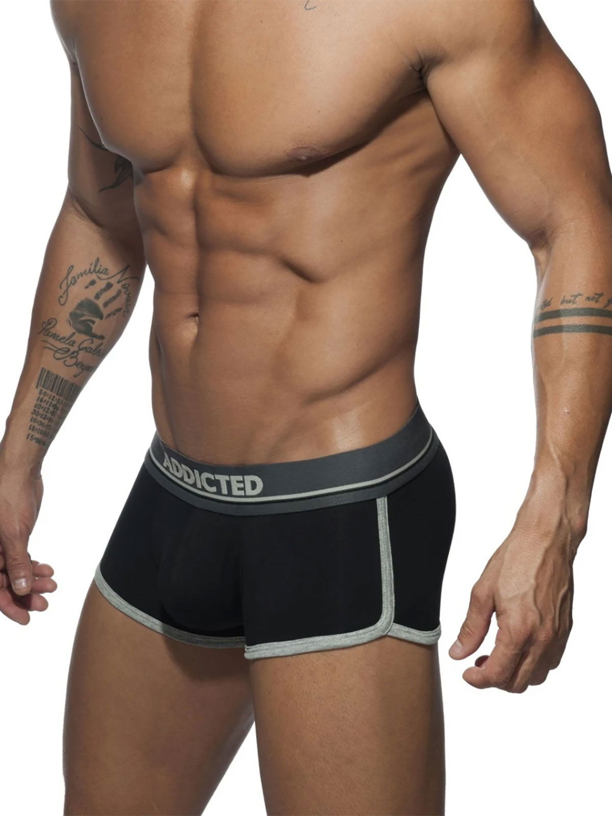 Brunos \ Boxer | Trunks \ Addicted \ Curve Boxer Trunk | Black