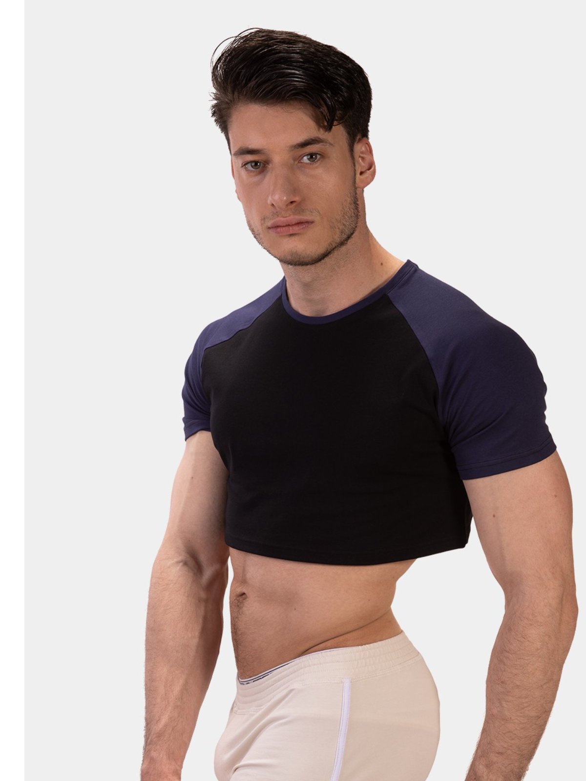 BC 92255 white-black M Crop Top Alva BC 92255 white-black M Crop Top Alva