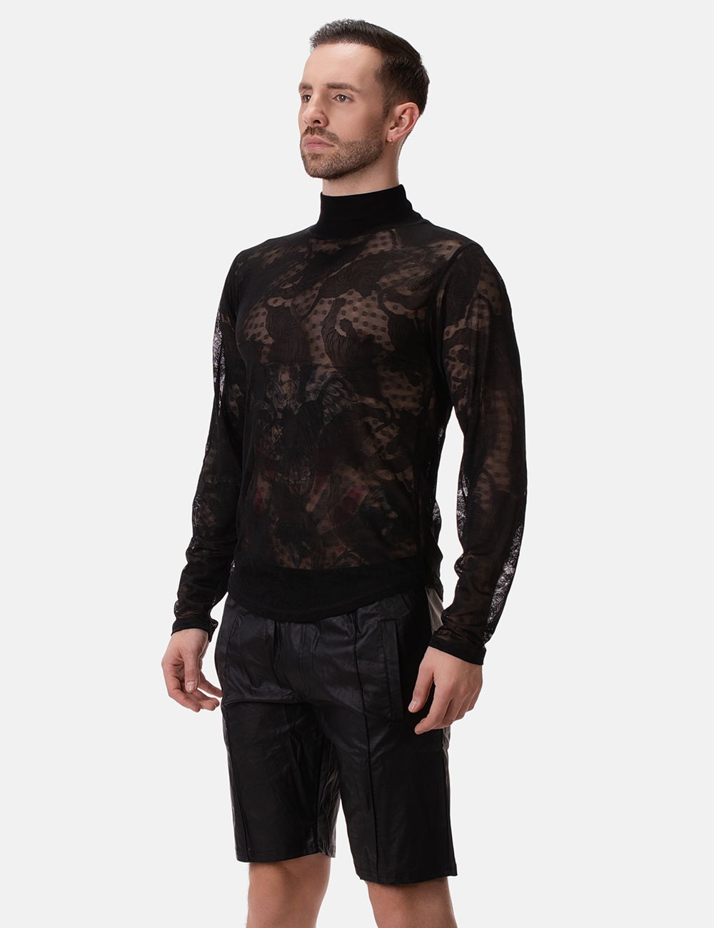 Brunos \ T-Shirts \ Barcode Berlin \ Turtle Neck Mete | Black