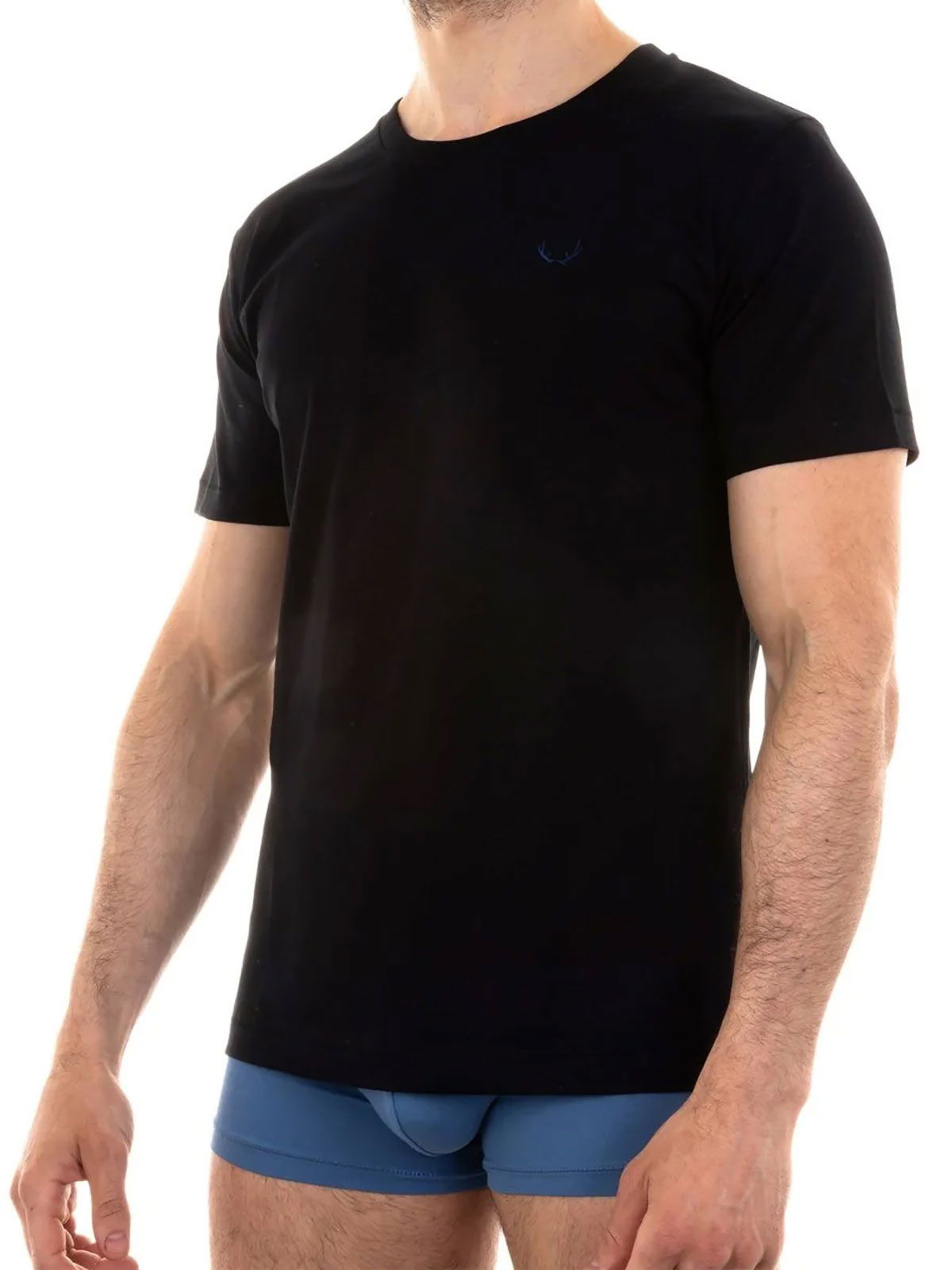 Brunos \  \ Bluebuck \ T-Shirt Round Neck | Black