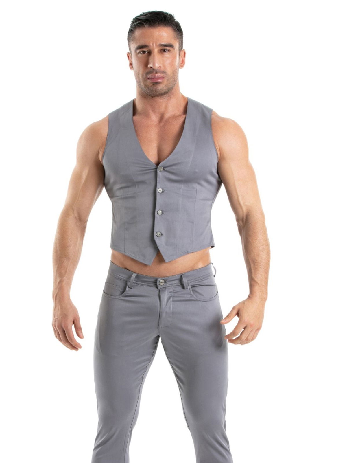 Brunos \ NEU \ TOF Paris \ Chino Vest | Grey