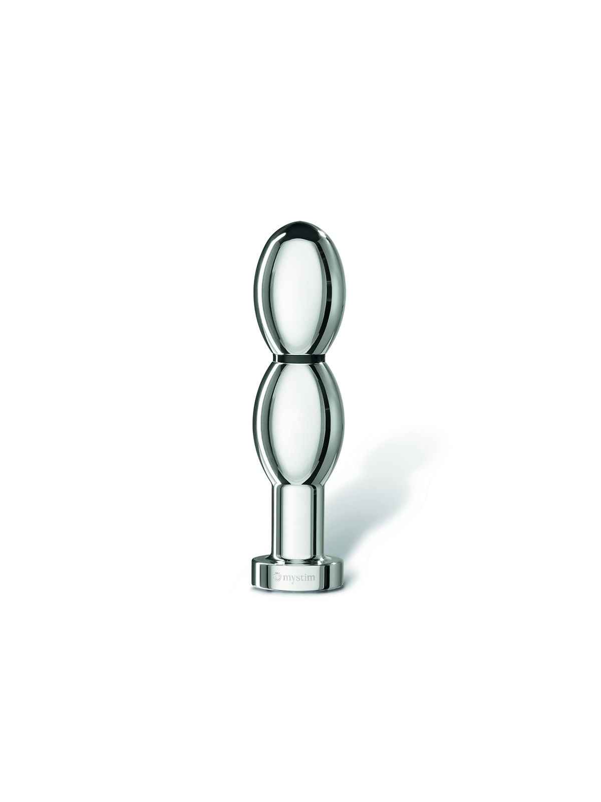 Brunos \  \ Mystim \ O(h!)-thello Ovaldildo 14 x 3,5 cm | Silver