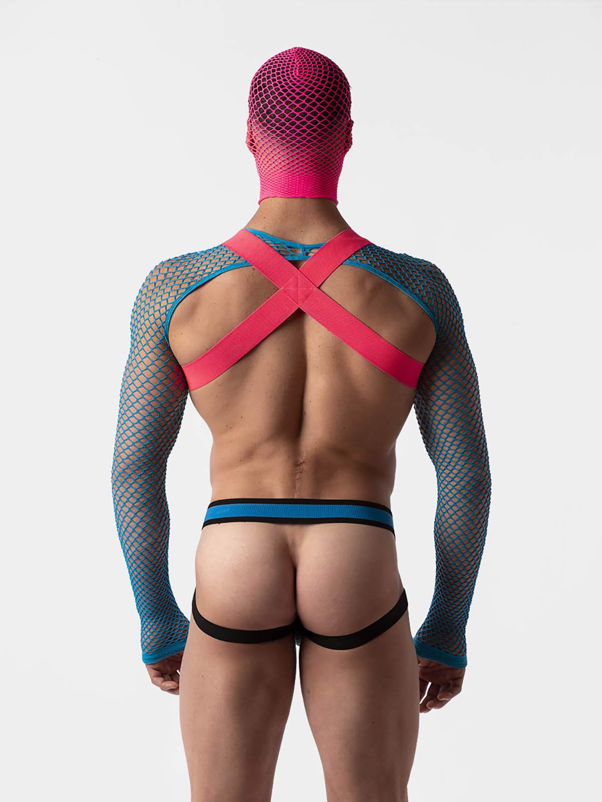 Brunos \ Neu \ Barcode Berlin \ Fishnet Sleeves Poggio | Neonblue