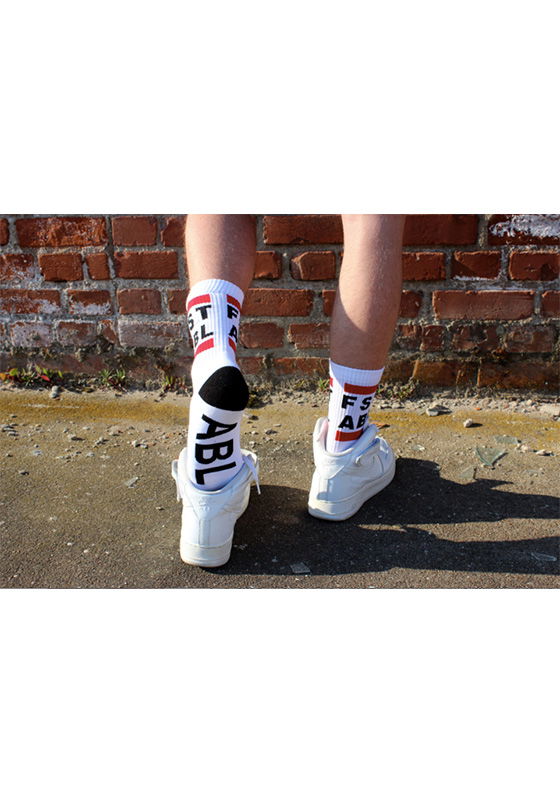 Brunos \ Sk8erboy \ Sk8erboy \ FST ABL Socks | White